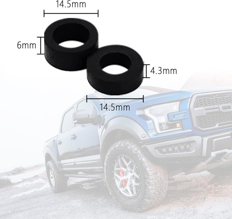 Junecarp 13 PCS Truck Antenna Adapter Accessories for Truck/Car Kit,11 Screws&2 Rubber Washers Replacement for Toyota,Jeep,Wrangler,Denali,Tantu,Douqi,Ford,GMC Antenna - Image 2